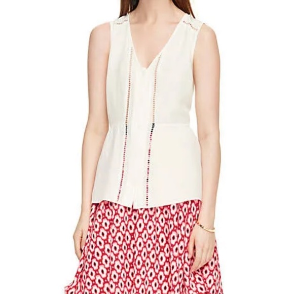 kate spade Tops - KATE SPADE PLEATED PEPLUM TOP IN SIZE 8
